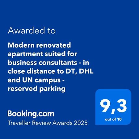 Modern Renovated Apartment Suited For Business Consultants - In Close Distance To Dt, Dhl And Un Campus - Reserved Parking Bonn Bagian luar foto